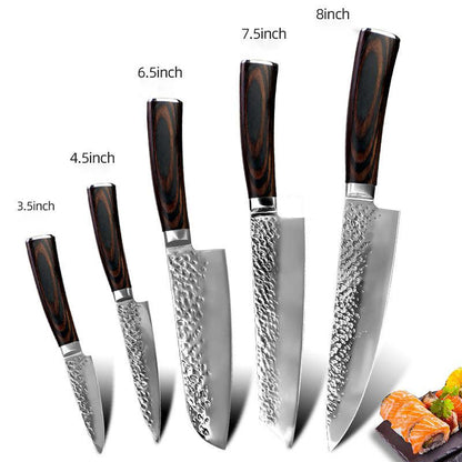 6-Piece Stainless Steel Kitchen Knife Set (Loose Set)