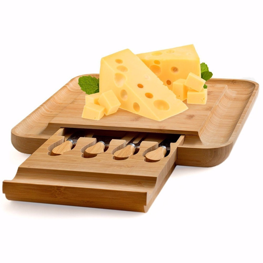 Multipurpose Cheese & Knife Storage Cutting Board