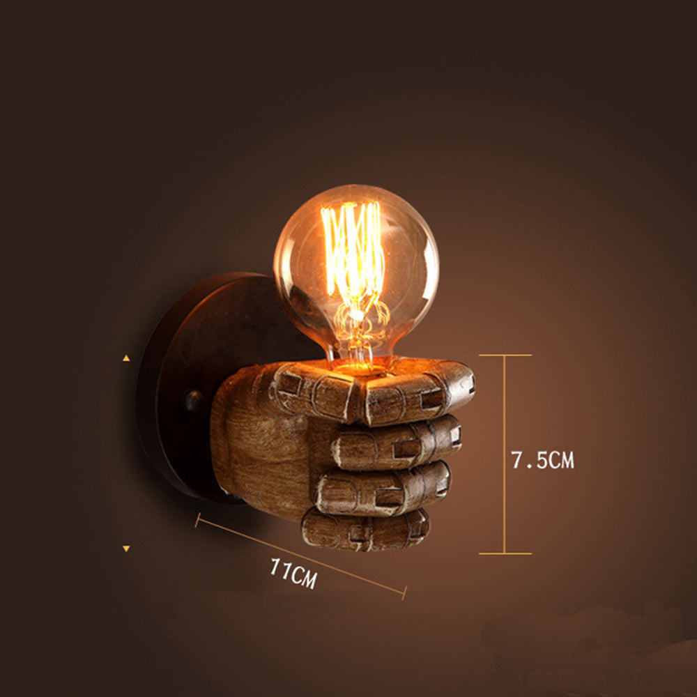 Fist Resin Wall Lamp, Creative Decorative Lighting