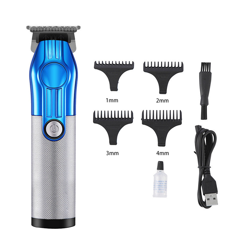 LCD Display USB Charging Retro Hair Clipper with Carving Blade