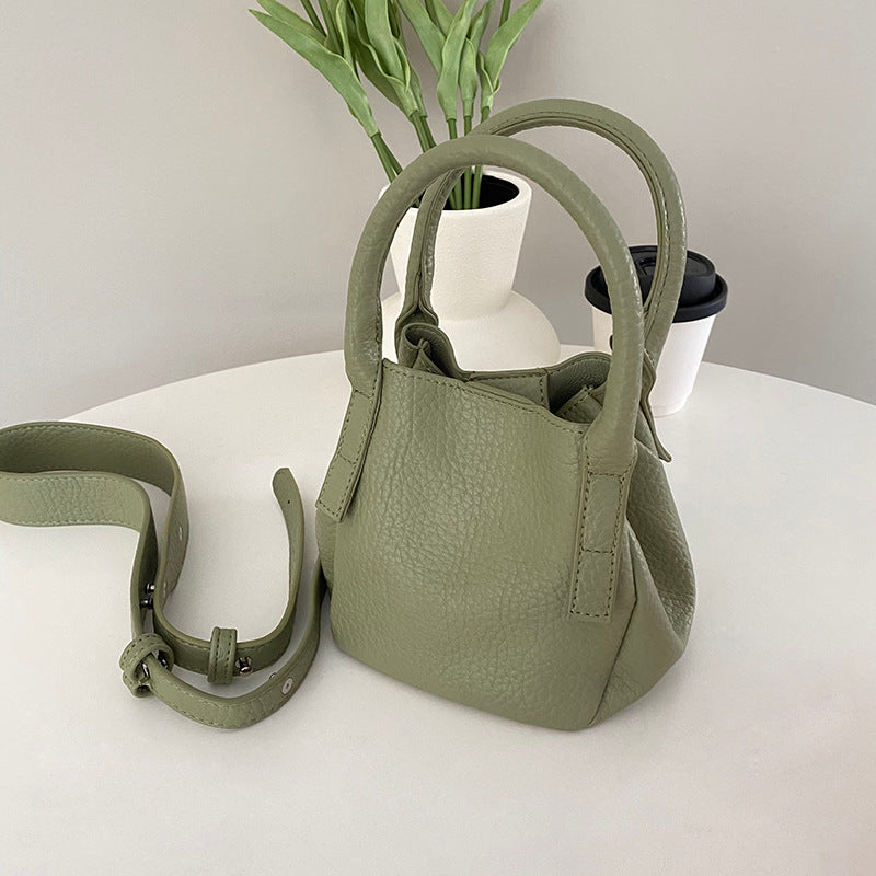 LitchiLux Soft Leather Bucket Bag