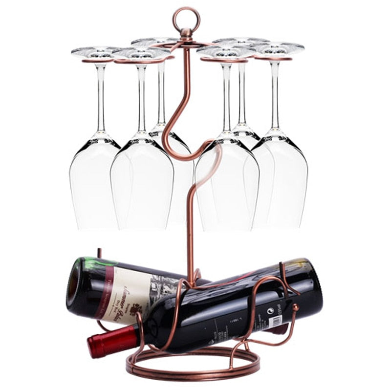 Creative Upside-Down Wine Holder