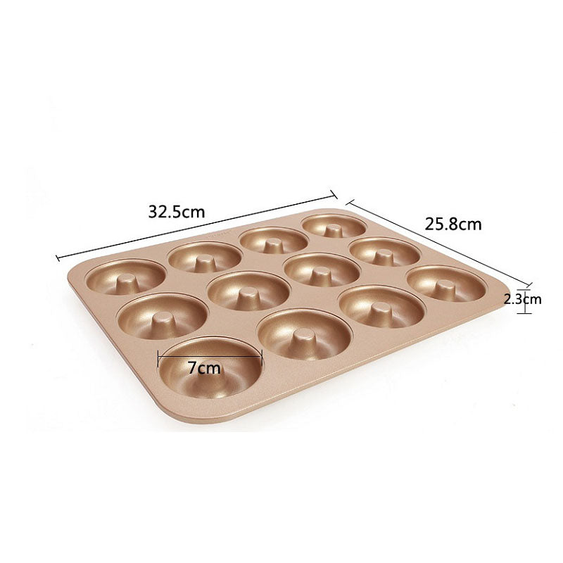 GoldGlaze 12-Cup Donut Baking Mold