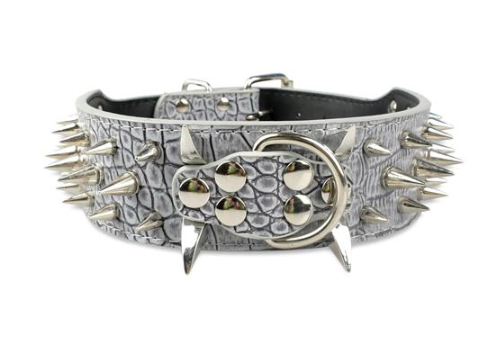 IronPaw Spike Leather Collar