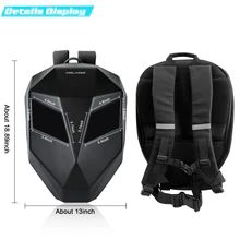 LED Backpack with Luminous Screen for Motorcycle Riders