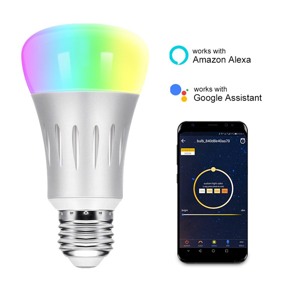 Voice-Controlled LED Light Bulb