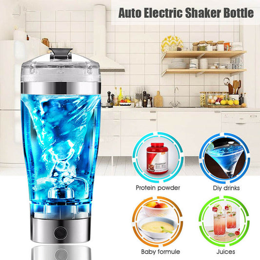 Electric Protein Shake Bottle with USB Charging