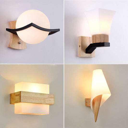 Modern Creative Solid Wood Decorative Lamp for Home