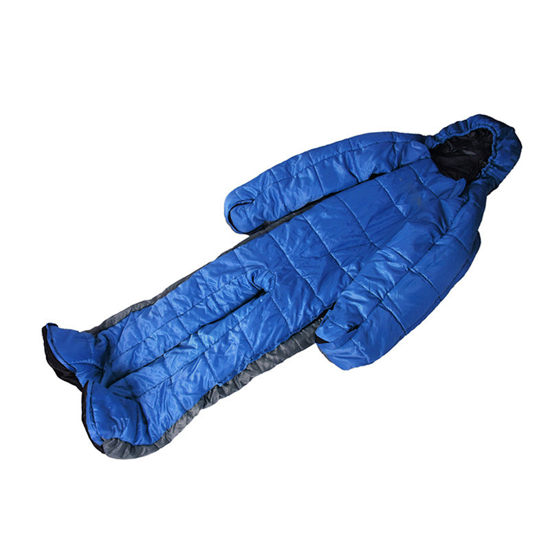 WalkSleeve Blue-Gray Humanoid Sleeping Bag