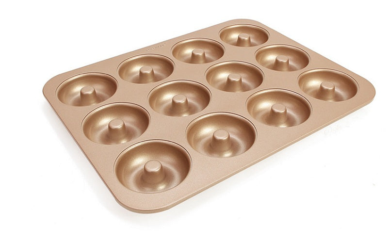 GoldGlaze 12-Cup Donut Baking Mold