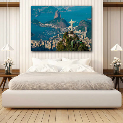 January Rio City Wall Art Canvas Natural Scenery Home Decoration