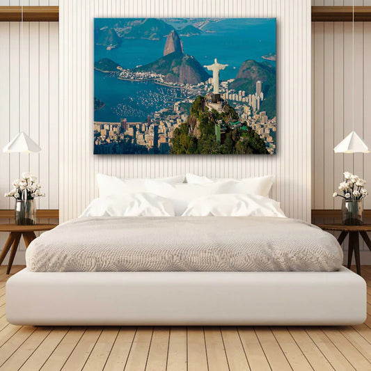 January Rio City Wall Art Canvas Natural Scenery Home Decoration