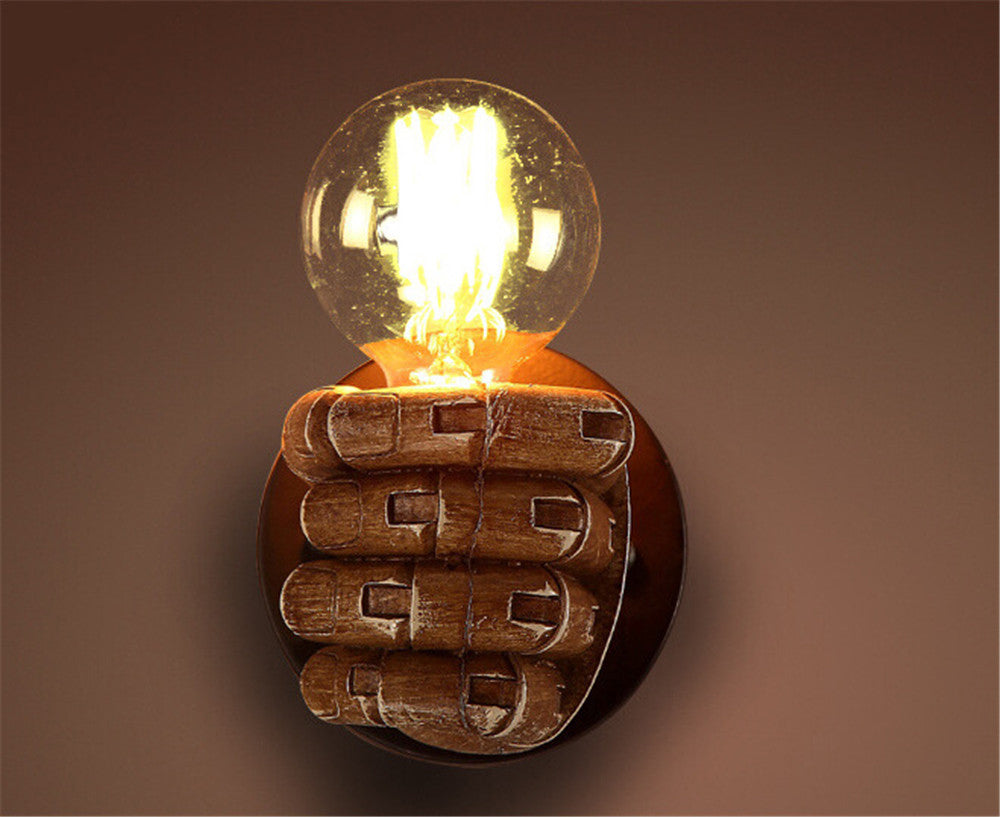 Fist Resin Wall Lamp, Creative Decorative Lighting