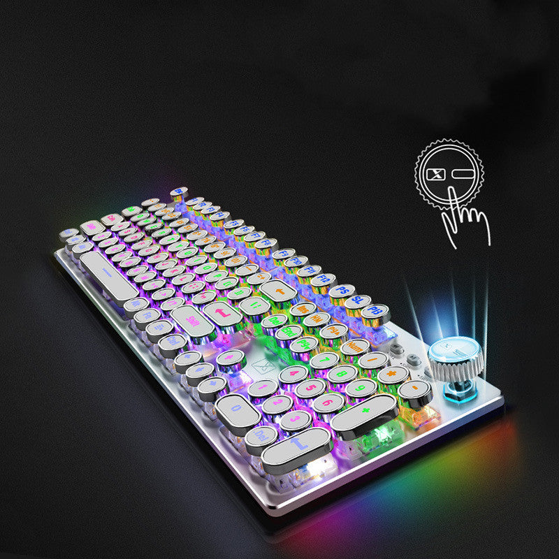 104-Key Backlit Mechanical Gaming Keyboard with Anti-Ghosting