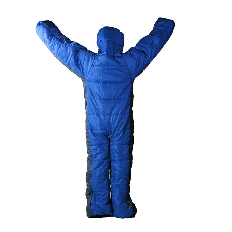 WalkSleeve Blue-Gray Humanoid Sleeping Bag