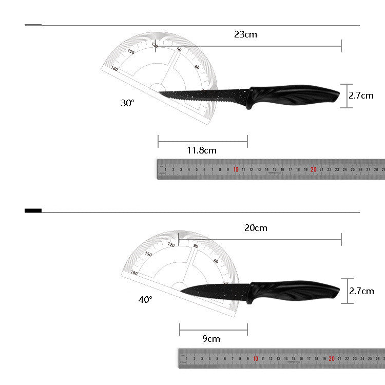 17-Piece Stainless Steel Kitchen Knife Set