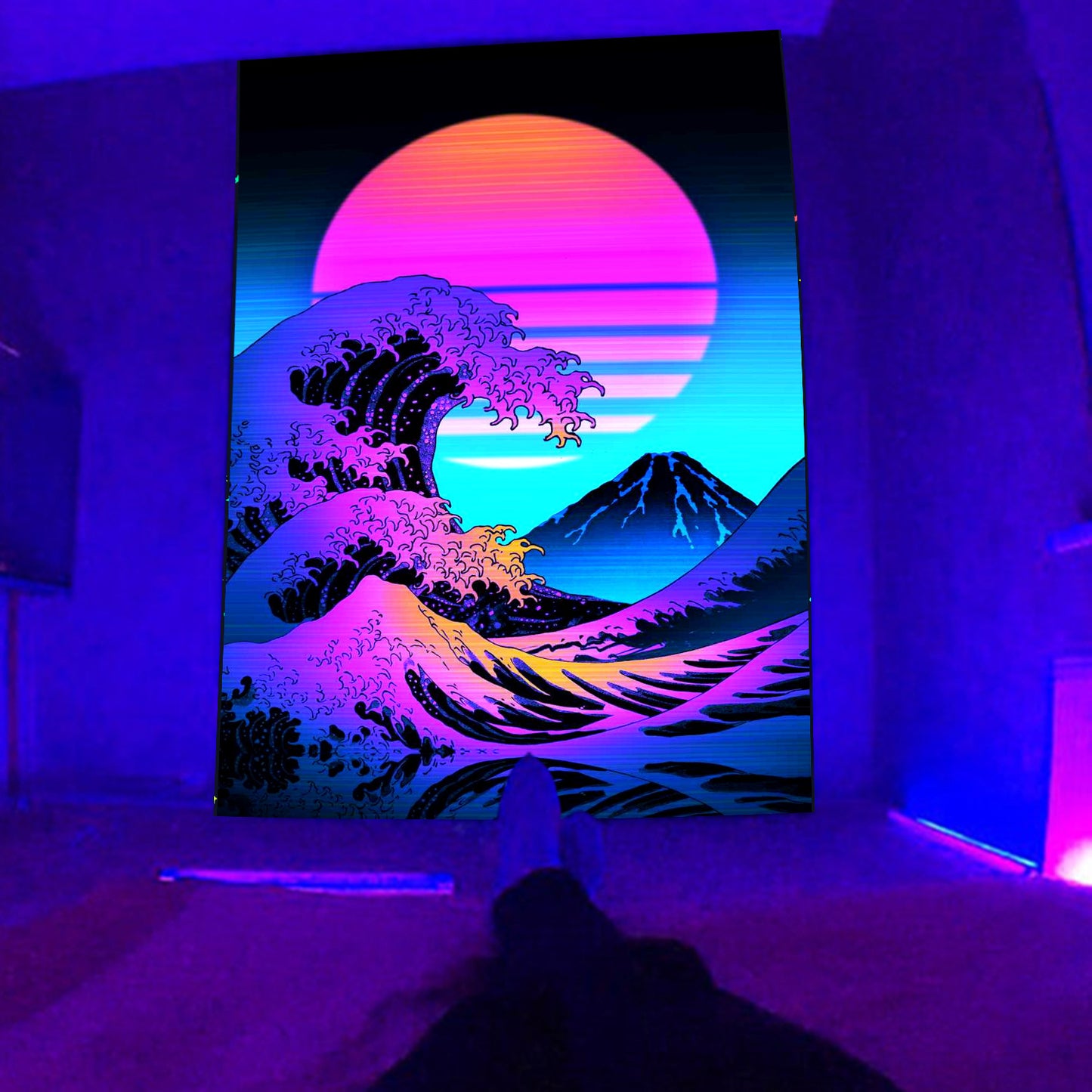 Fluorescent Tapestry Wall Decoration Home Background Cloth