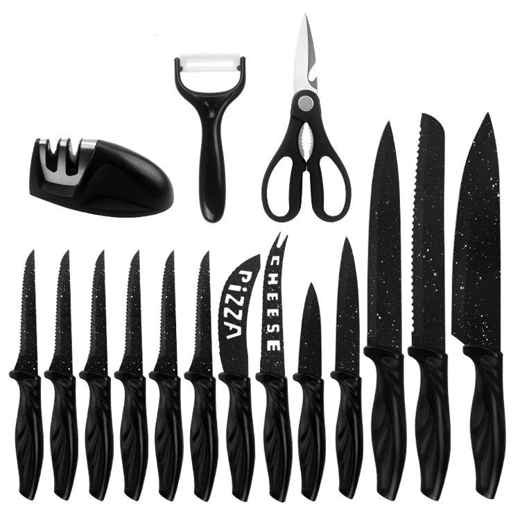 17-Piece Stainless Steel Kitchen Knife Set