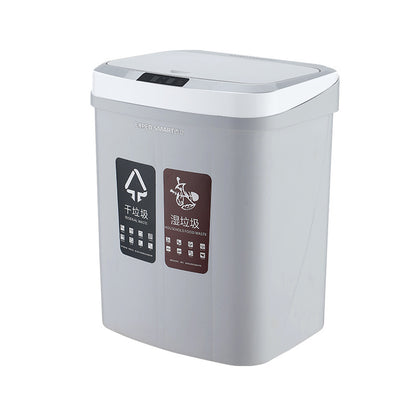 Smart Inductive Dry and Wet Sorting Trash Can