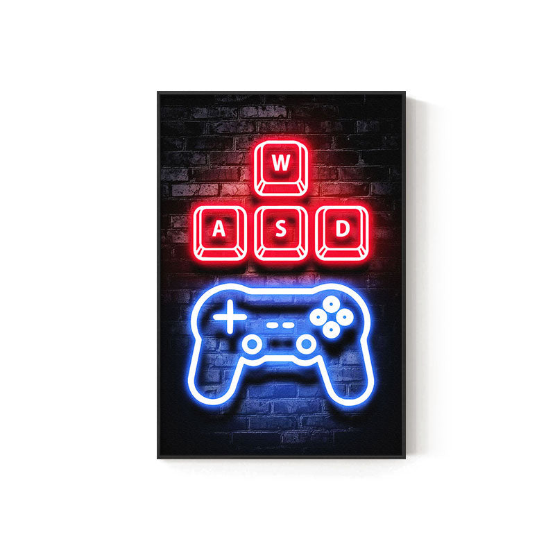 Stylish Neon Gaming Wall Decor