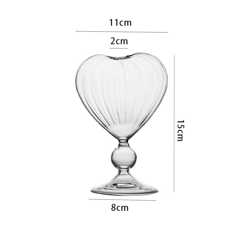 Creative Heart-Shaped Love Cocktail Glass