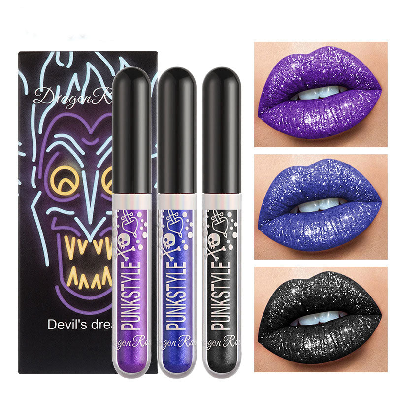 Halloween Diamond Lip Gloss Trio Set