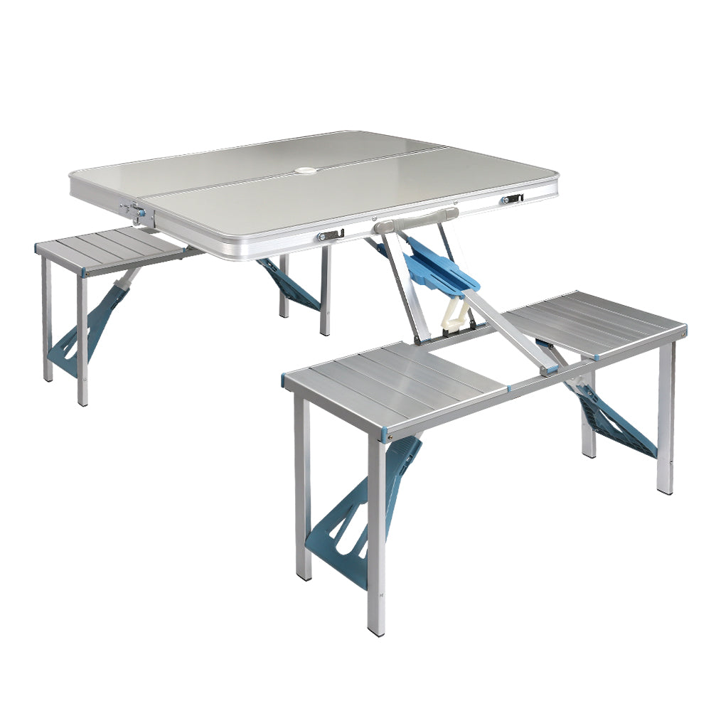 CampFlex Aluminum Alloy Folding Table & Chair Set