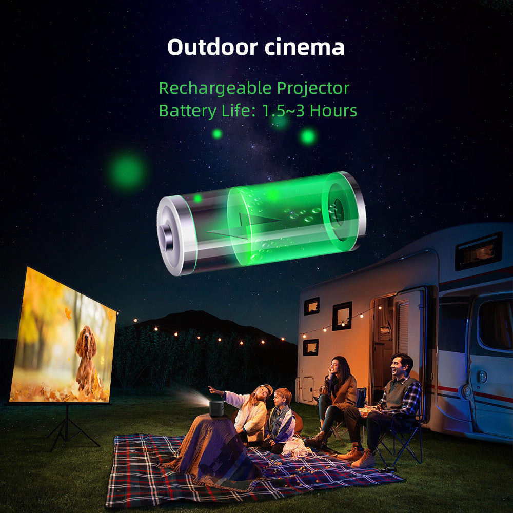 4K Mini Rechargeable Portable DLP Projector