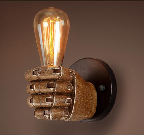 Fist Resin Wall Lamp, Creative Decorative Lighting