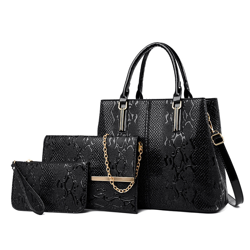 TriLuxe Messenger Handbag Set