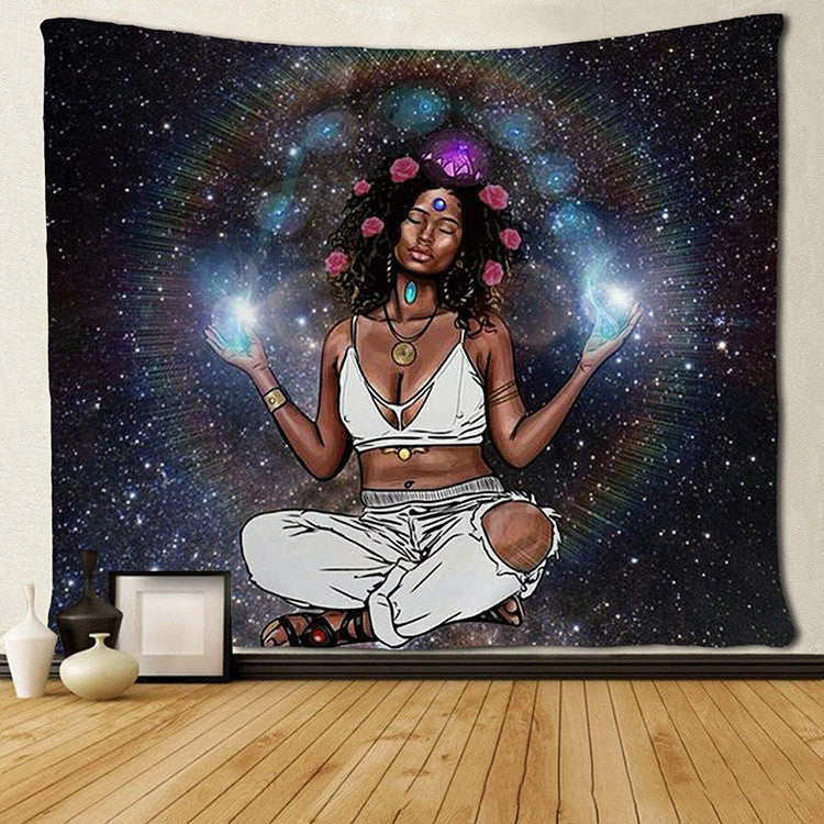 Artful Portrait Print Tapestry - Decorative Background Cloth