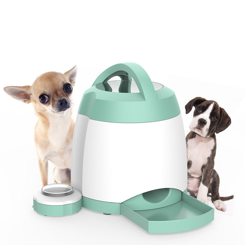 Creative Dog Button Push Type Automatic Feeder