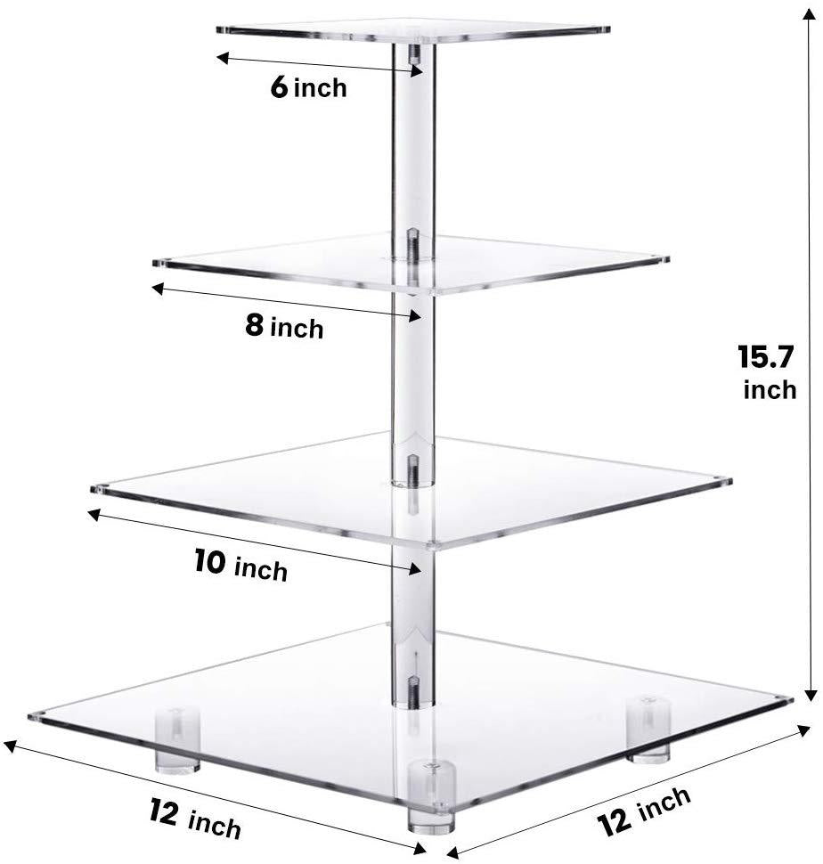 ShineElegance LED Wedding Cake Stand