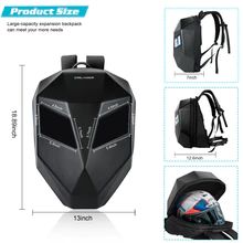 LED Backpack with Luminous Screen for Motorcycle Riders