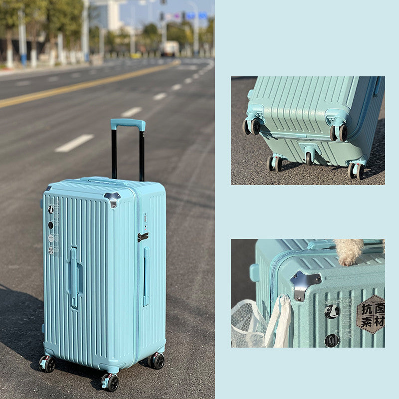 Large-Capacity Trolley Case with Shock Absorbing Wheels