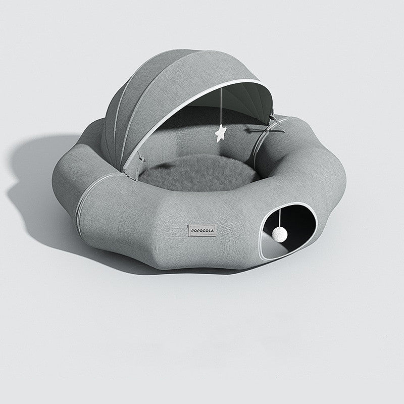 DonutDen Foldable Cat Tunnel