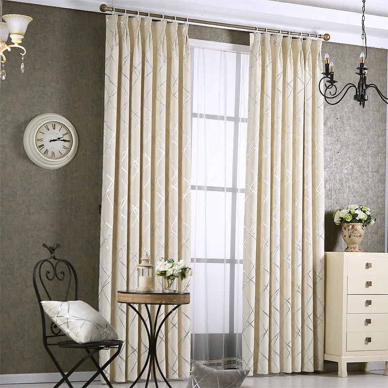 Modern Chenille Light Blocking Curtains