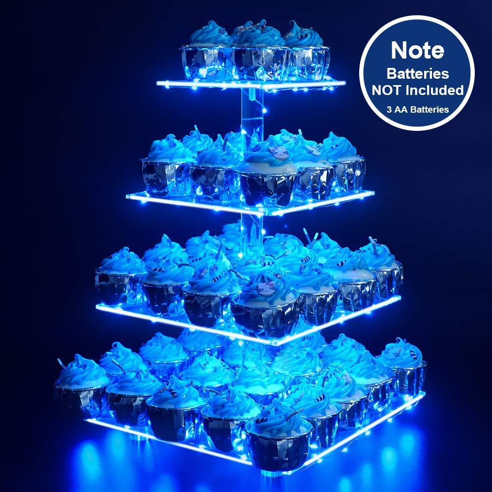 ShineElegance LED Wedding Cake Stand