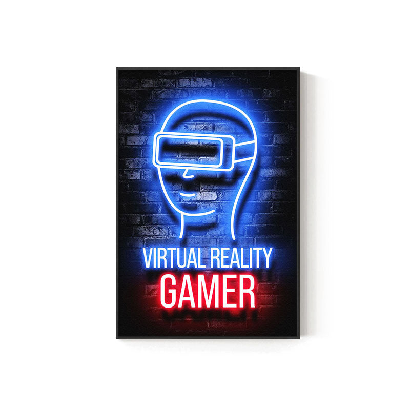 Stylish Neon Gaming Wall Decor