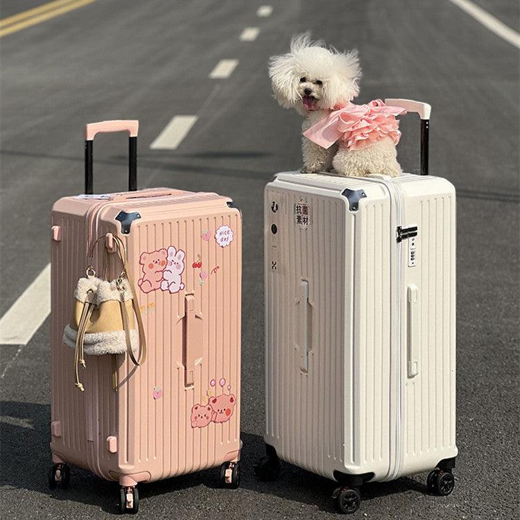 Large-Capacity Trolley Case with Shock Absorbing Wheels