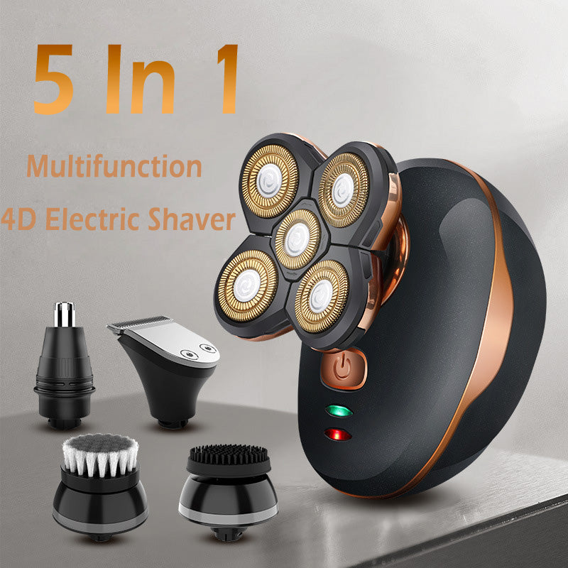 5-in-1 Multifunction 4D Electric Shaver and Trimmer for Men