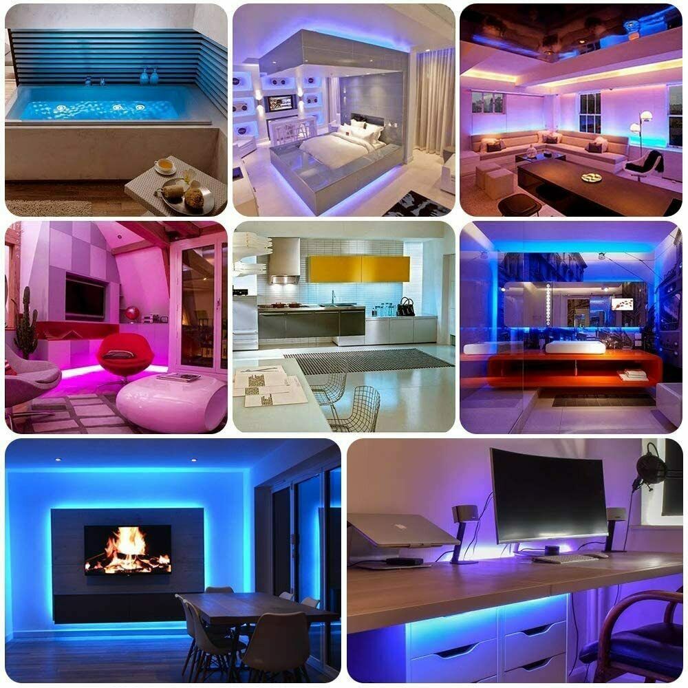 Bluetooth RGB LED Strip Lights with Remote – Color Changing Room Lights