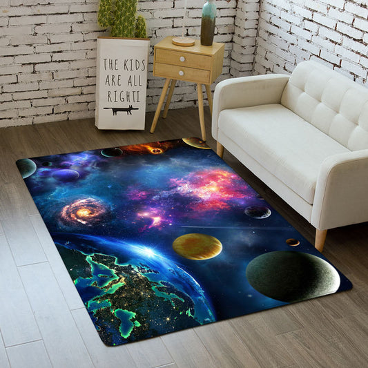 Flannel Starry Floor Mat Living Room Rug