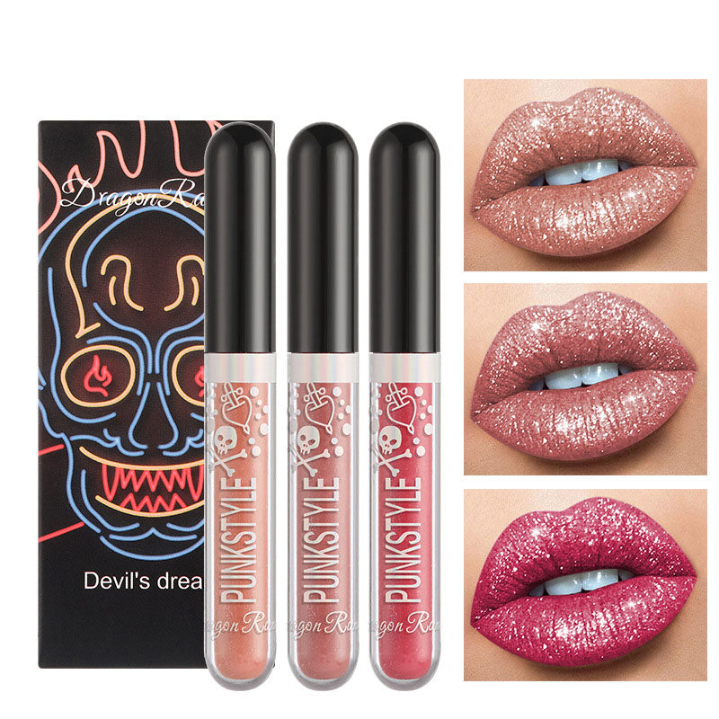 Halloween Diamond Lip Gloss Trio Set