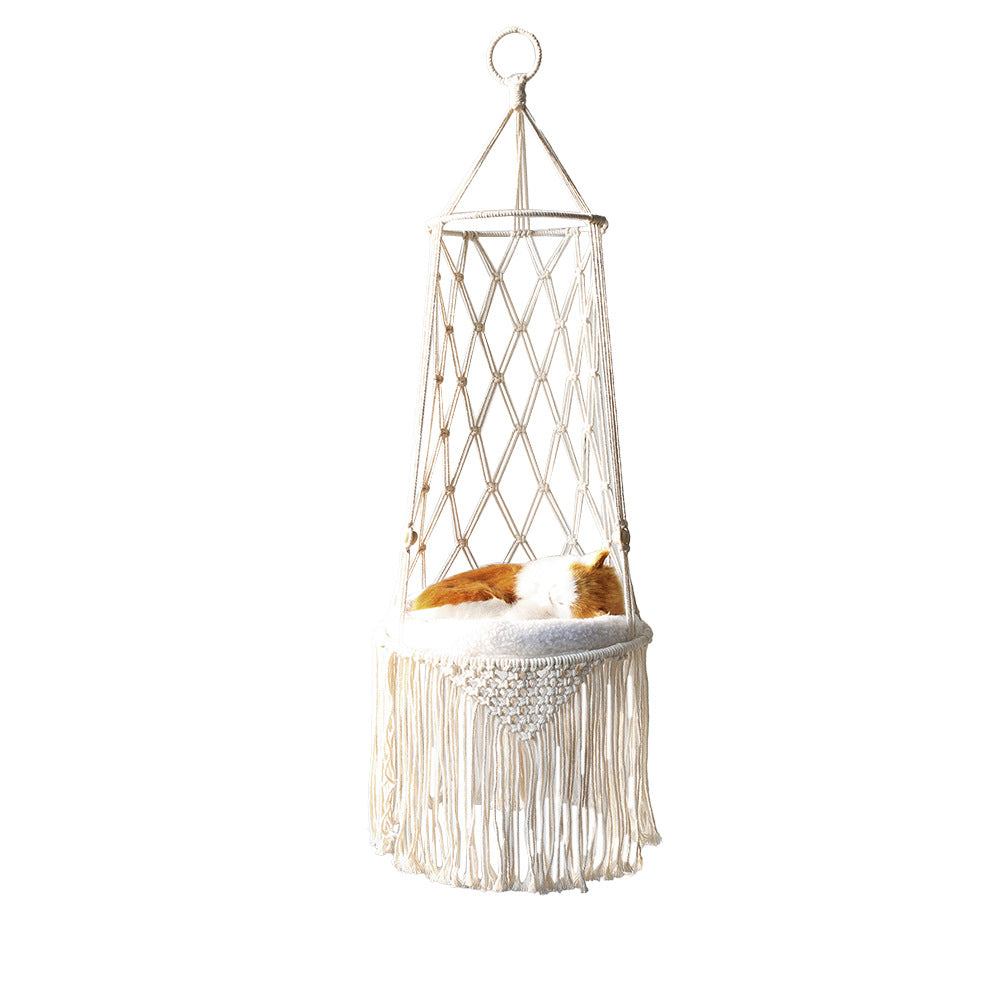 PurrHammock – Macrame Hanging Cat Bed