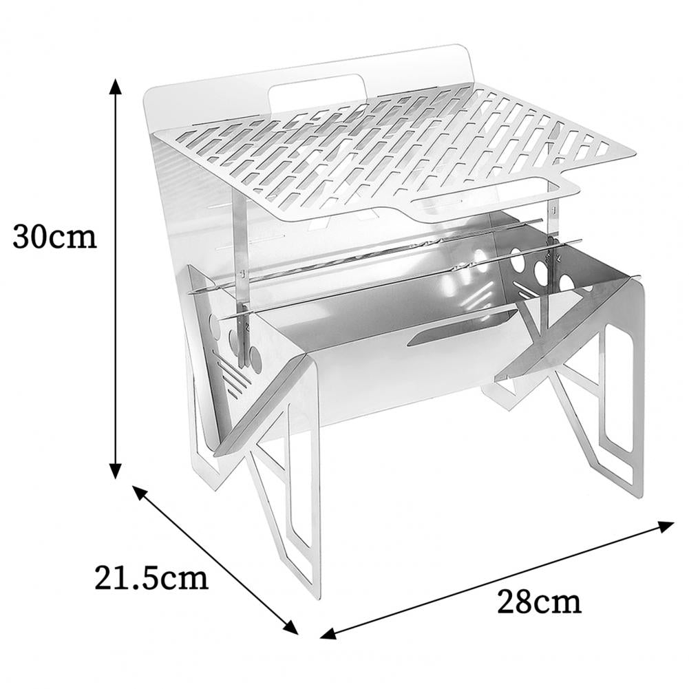 Single-Serve Stainless Steel BBQ Grill